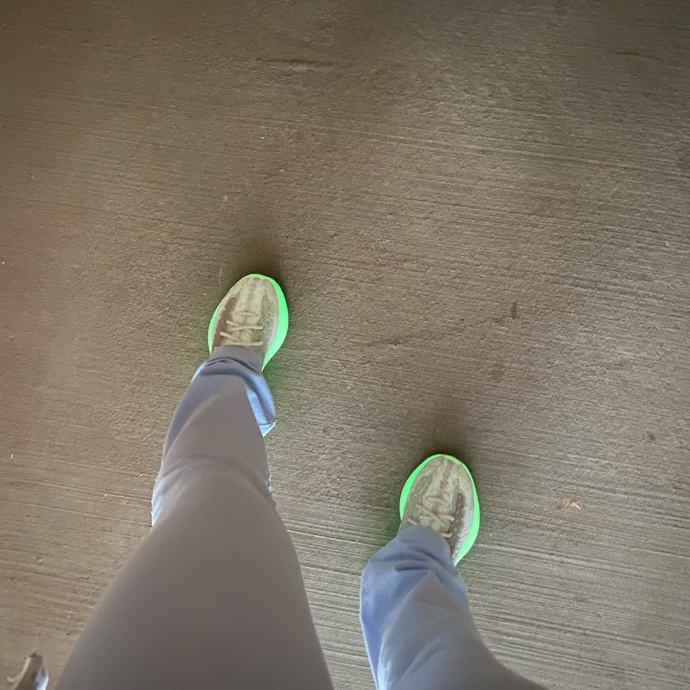 Calcite Glow Yeezy Boost 380 (size 5.5 in men’s)